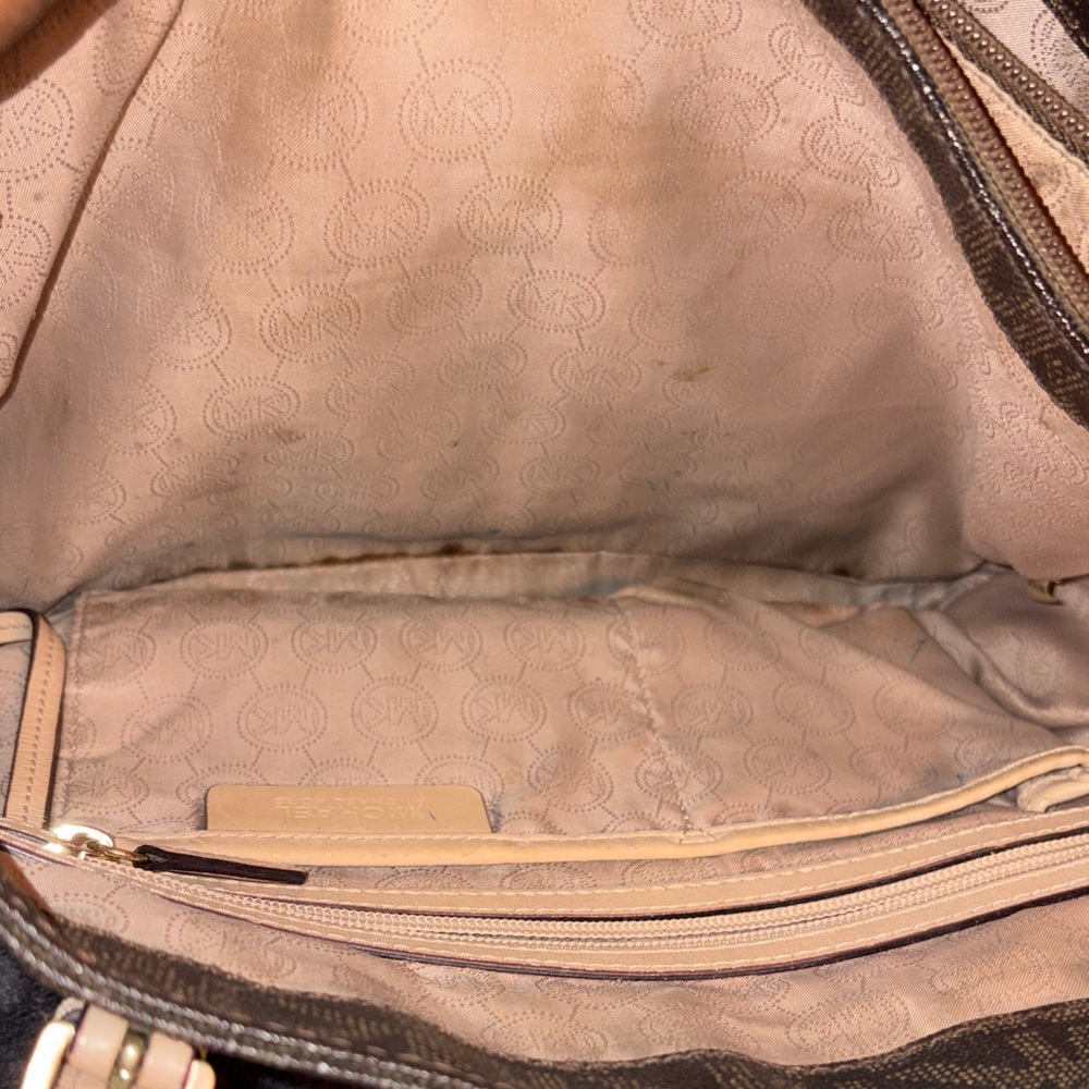 Michael Kors Dark Brown Monogram Tote - Picture 9 of 13